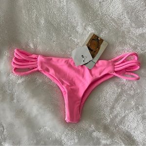 NWT San Lorenzo Bikinis small pink bottoms